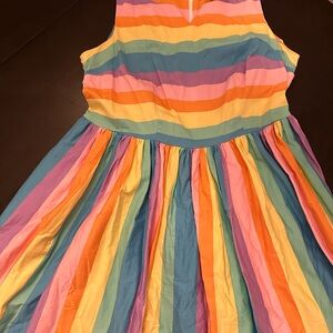 Collectif x ModCloth Pastel striped dress